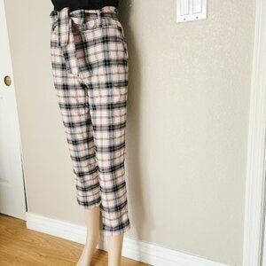 Jules & Leopold Women’s Medium Plaid Belted Pants